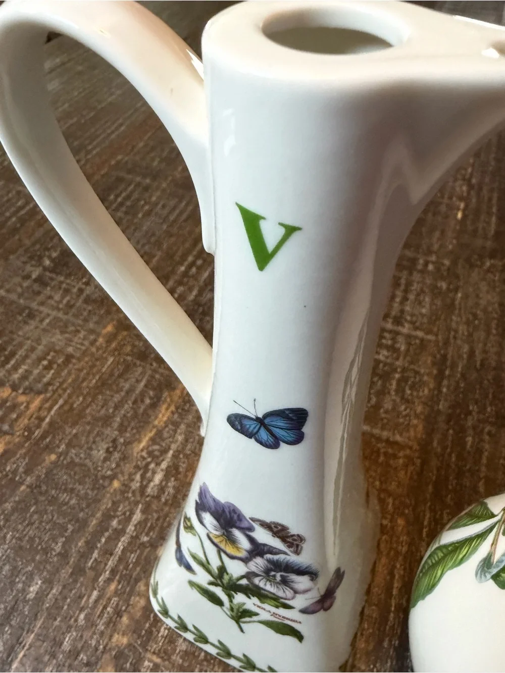 Vintage Portmeirion Cruet Set of 2 – Botanic Garden Viola Hybrida & Pomona